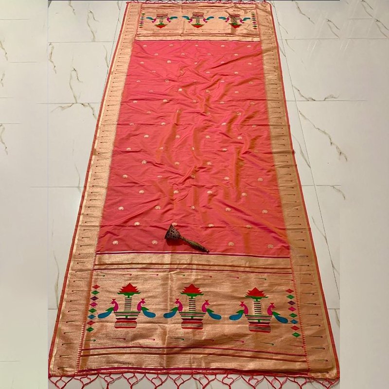 1.6 Art Silk Paithani Dupatta - Image 1