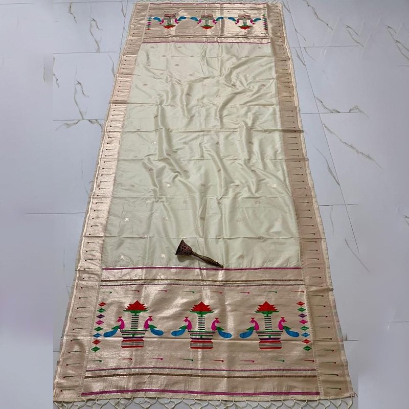 2.1 Art Silk Paithani Dupatta - Image 1